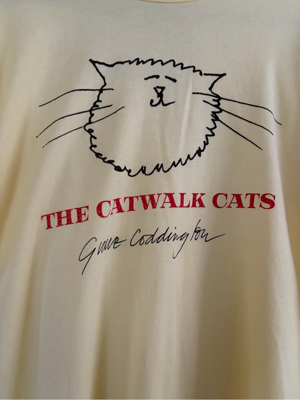 NWOT MARC JACOBS x Grace Coddington Catwalk Cats Shirt M RARE Graphic Tee - Picture 6 of 9